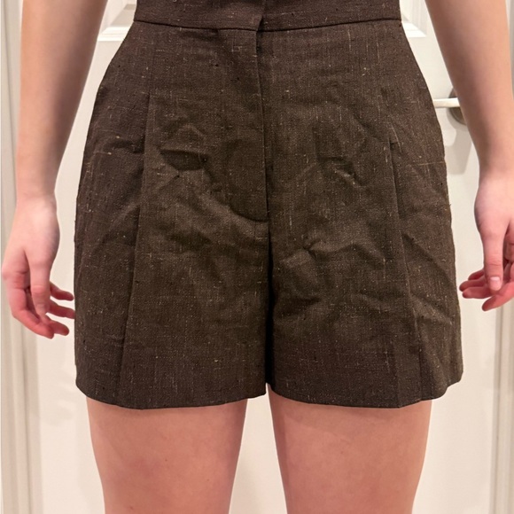 Sandro Pants - Sandro Dark Brown Women's Bermuda Shorts